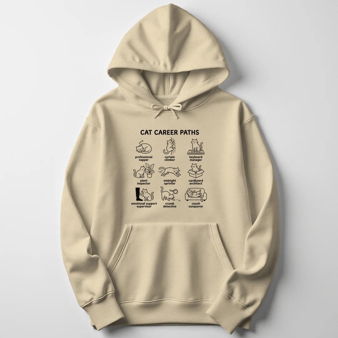 Cat Career Paths Unisex Hoodie - Wild Spirit