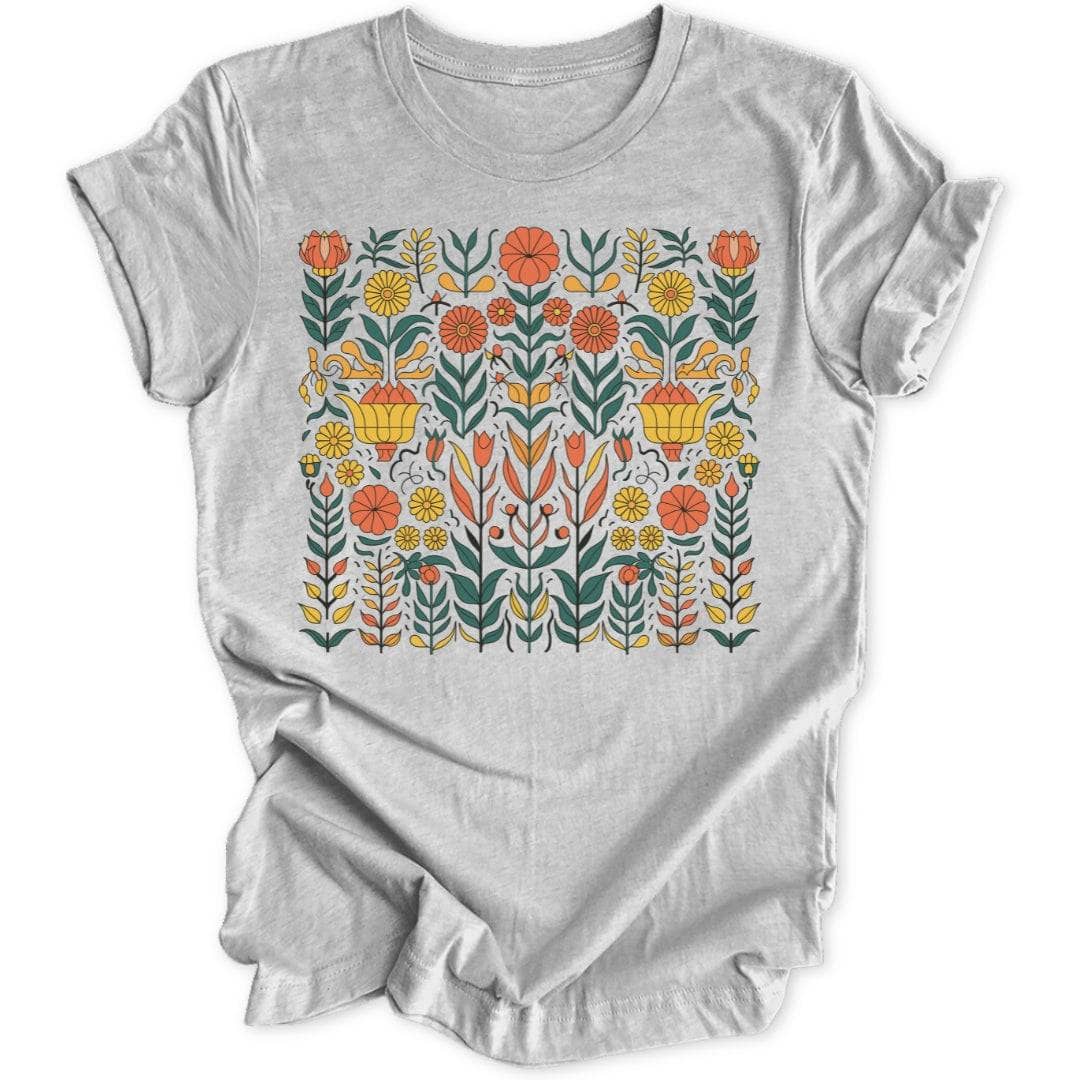 Cottage Flower T-Shirt T-Shirt Sport Grey / S