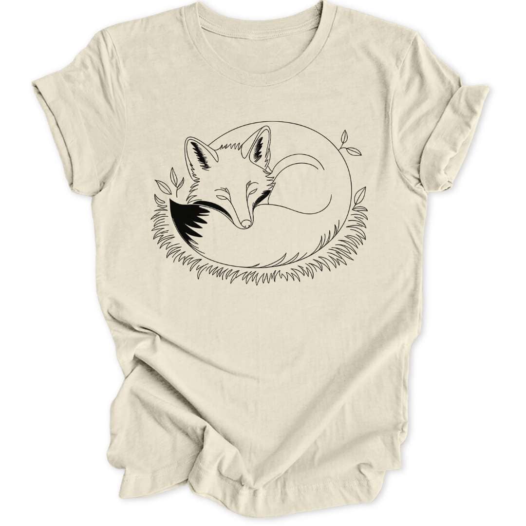 Cozy Fuchs Unisex T-Shirt T-Shirt Natur / S