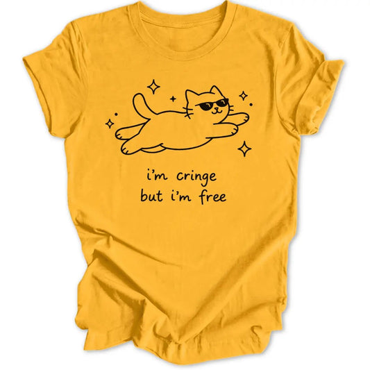 Cringe But Free Cat Unisex T-Shirt - Wild Spirit