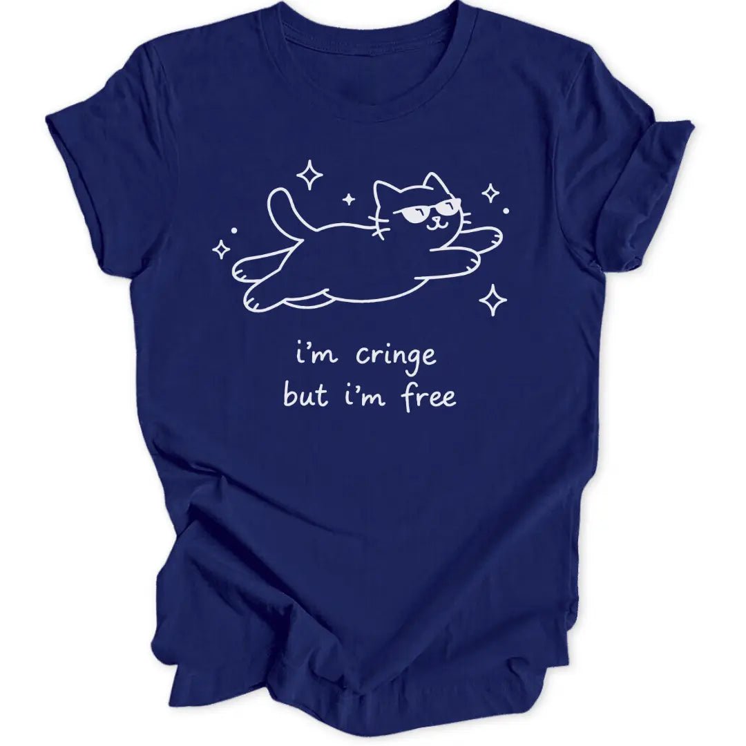 Cringe But Free Cat Unisex T-Shirt - Wild Spirit