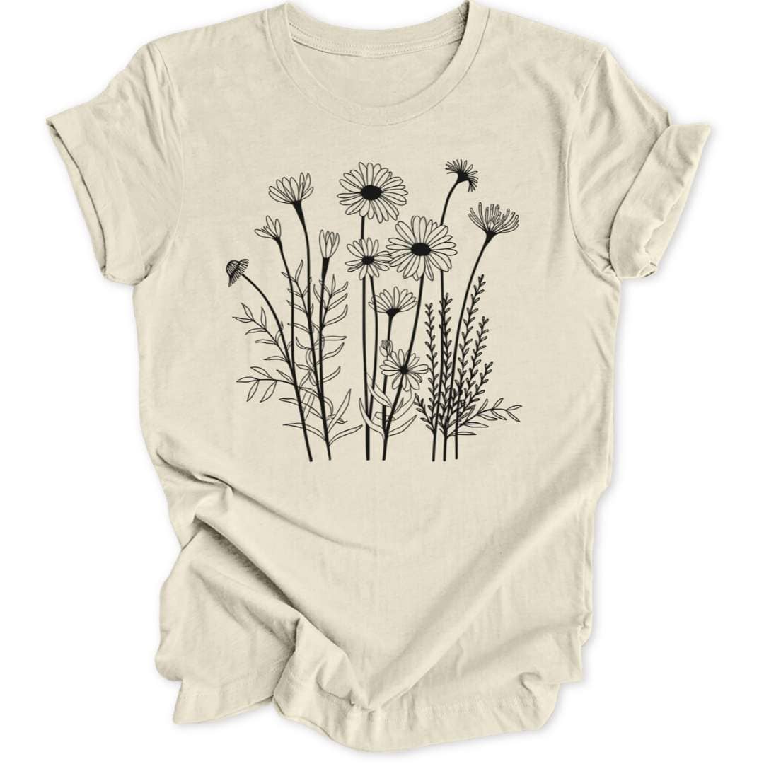 Delicate Flowers T-Shirt T-Shirt Natur / S
