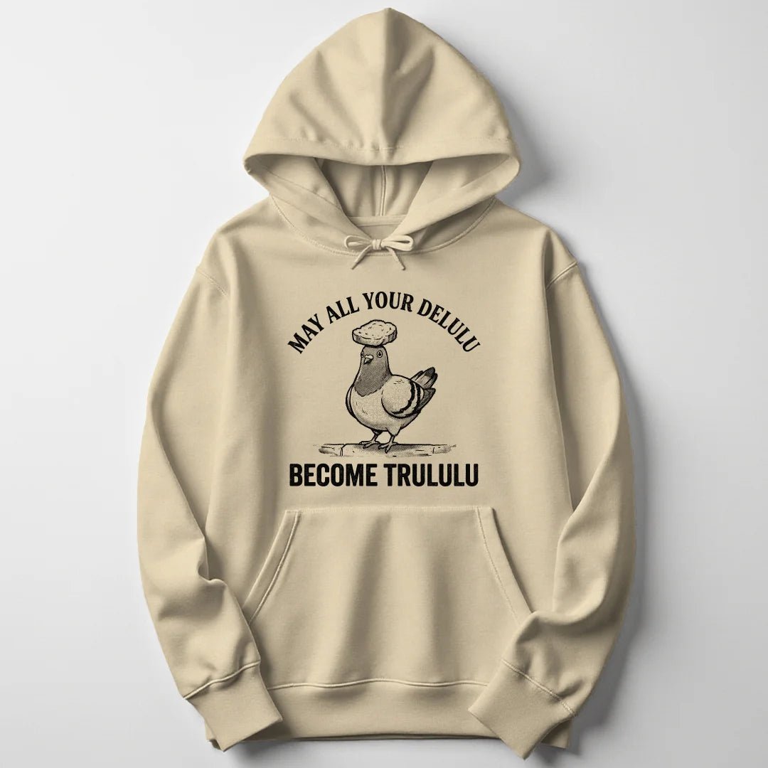 Delulu Pigeon Unisex Hoodie - Wild Spirit
