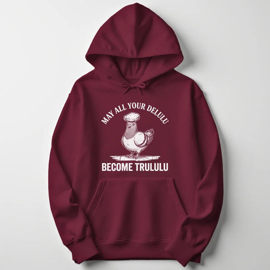 Delulu Pigeon Unisex Hoodie - Wild Spirit