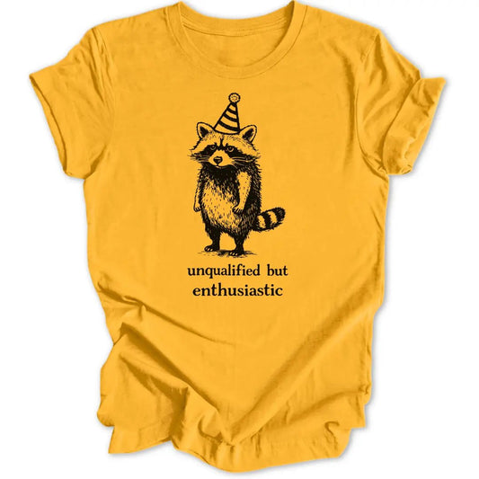 Enthusiastic Raccoon Unisex T-Shirt - Wild Spirit