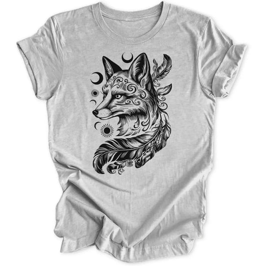 Feather Fox Unisex T-Shirt - Wild Spirit