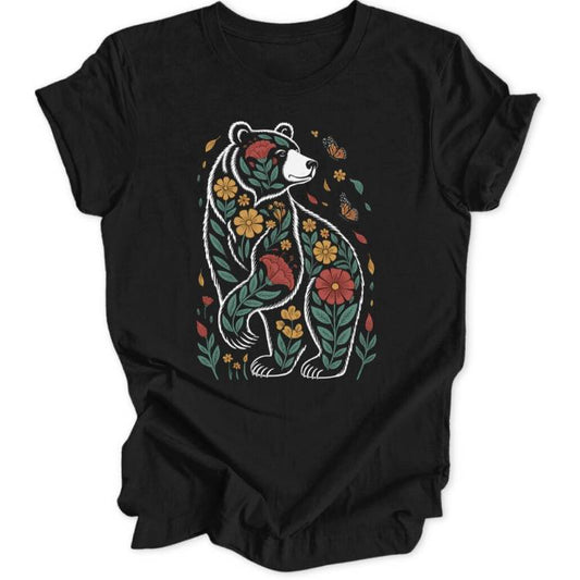 Floral Bear Unisex T-Shirt - Wild Spirit