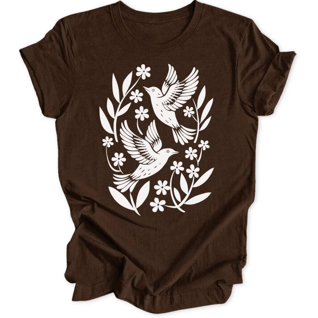 Floral Birds Unisex T-Shirt - Wild Spirit