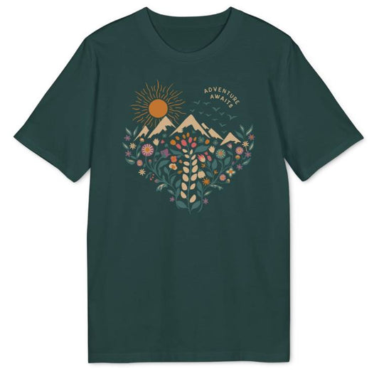 Floral Heart Bio T-Shirt - Wild Spirit