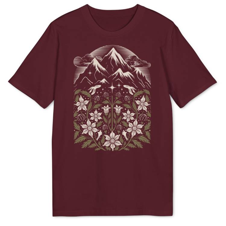 Floral Mountain Bio T-Shirt - Wild Spirit