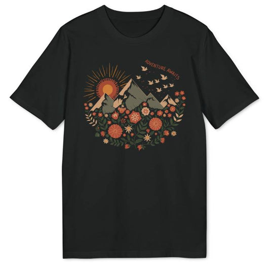 Floral Sunset Bio T-Shirt - Wild Spirit