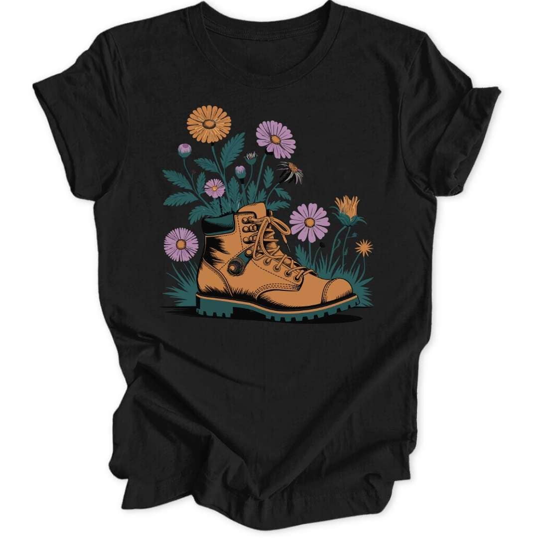Flower Boot Unisex T-Shirt - Wild Spirit