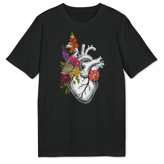 Flowers In My Heart Bio T-Shirt - Wild Spirit