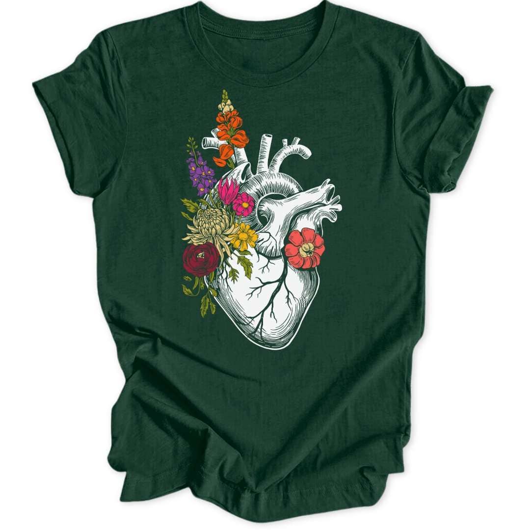 Flowers In My Heart Unisex T-Shirt - Wild Spirit