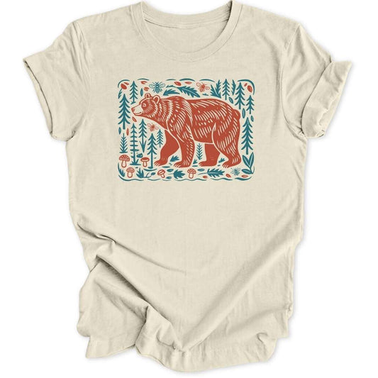Folk Art Bear Unisex T-Shirt - Wild Spirit