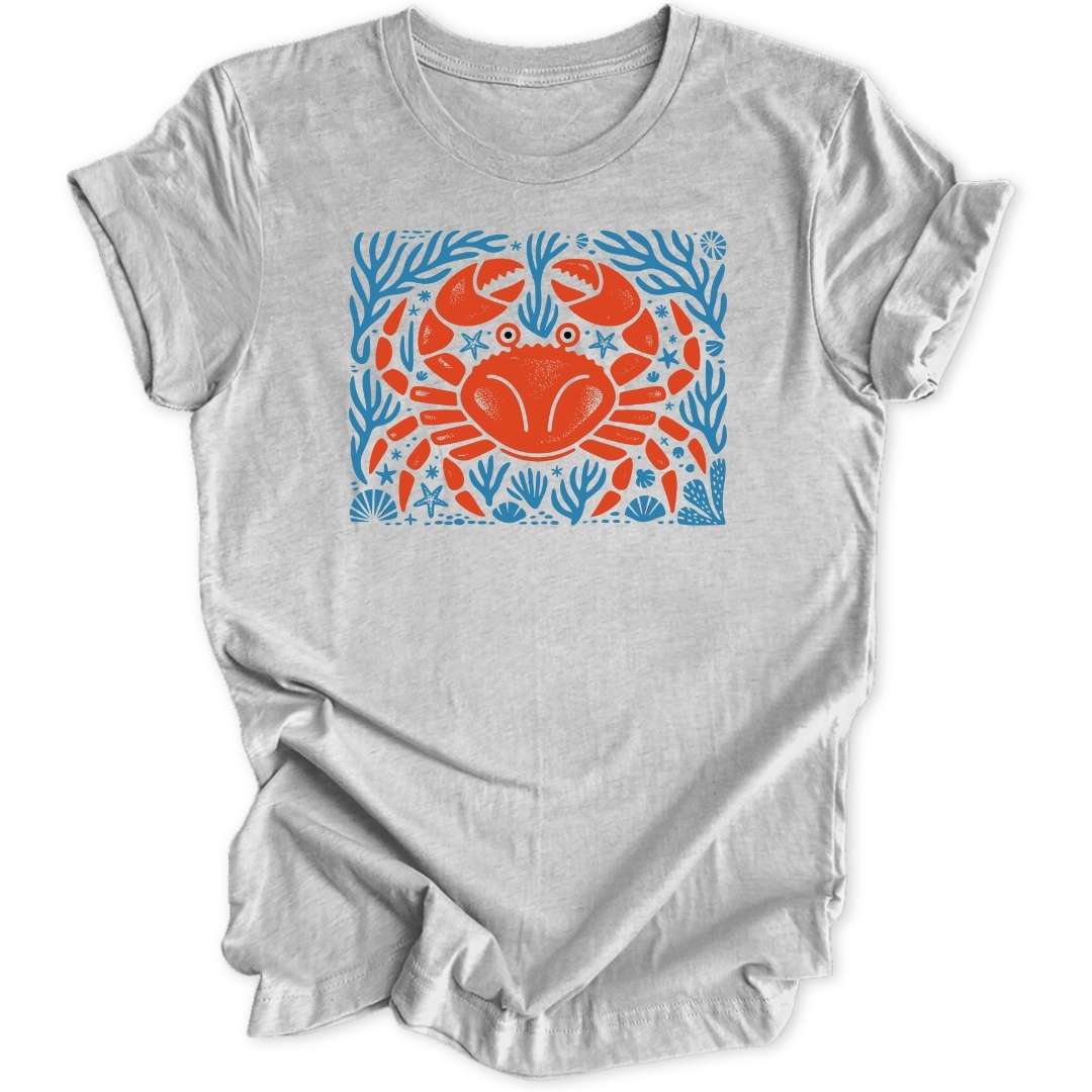 Folk Art Crab Unisex T-Shirt - Wild Spirit