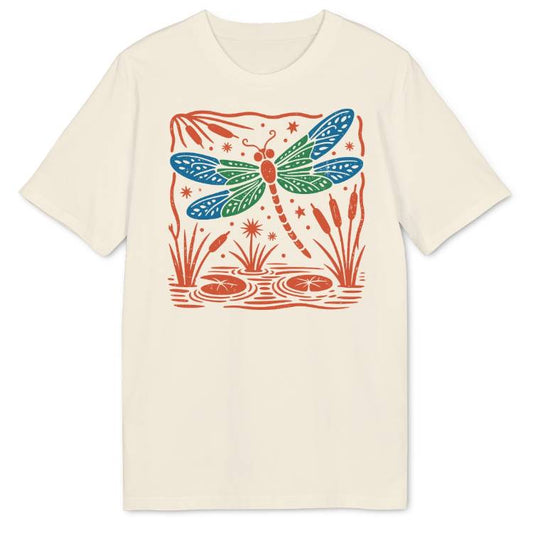 Folk Art Dragonfly Bio T-Shirt - Wild Spirit