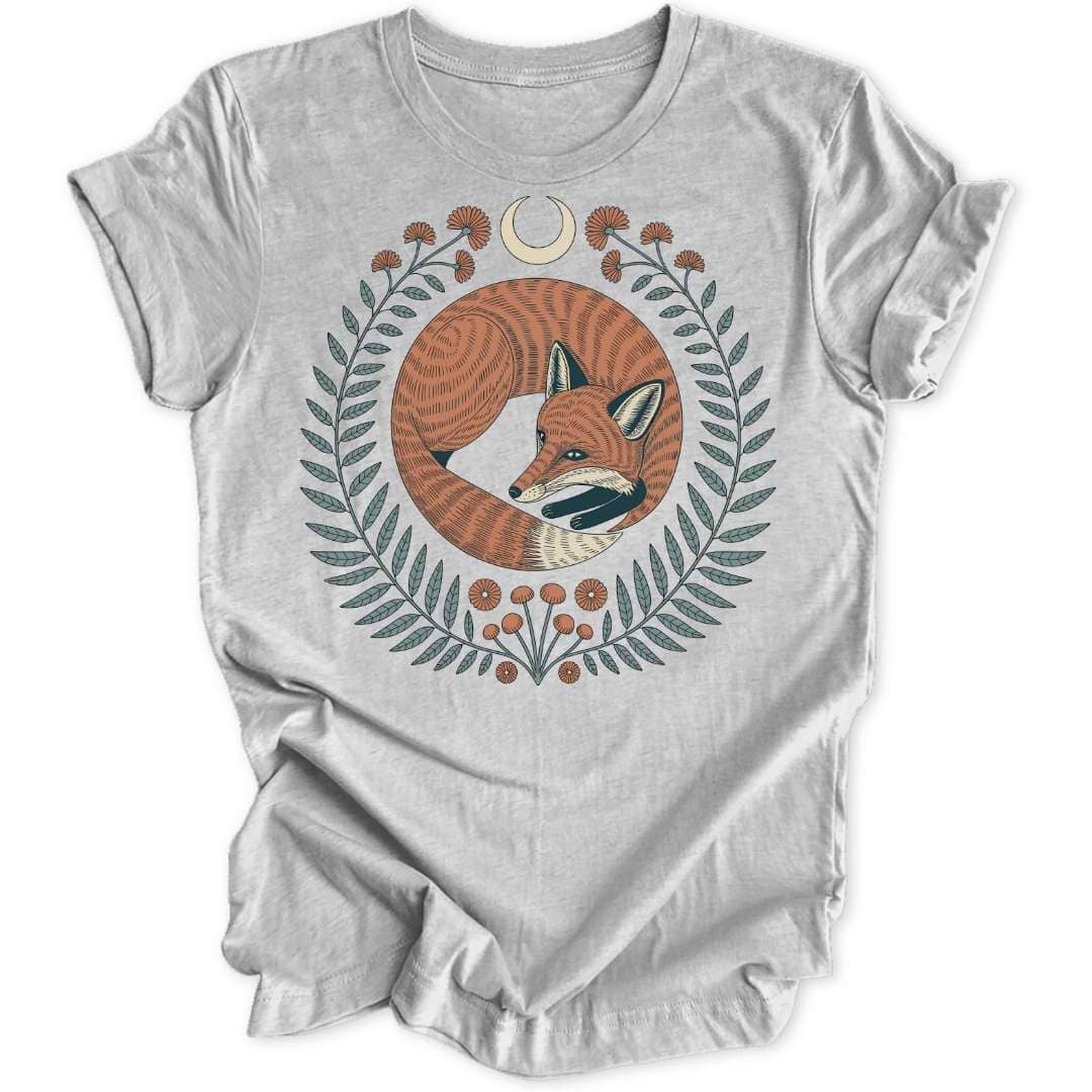 Folk Art Fox Unisex T-Shirt - Wild Spirit