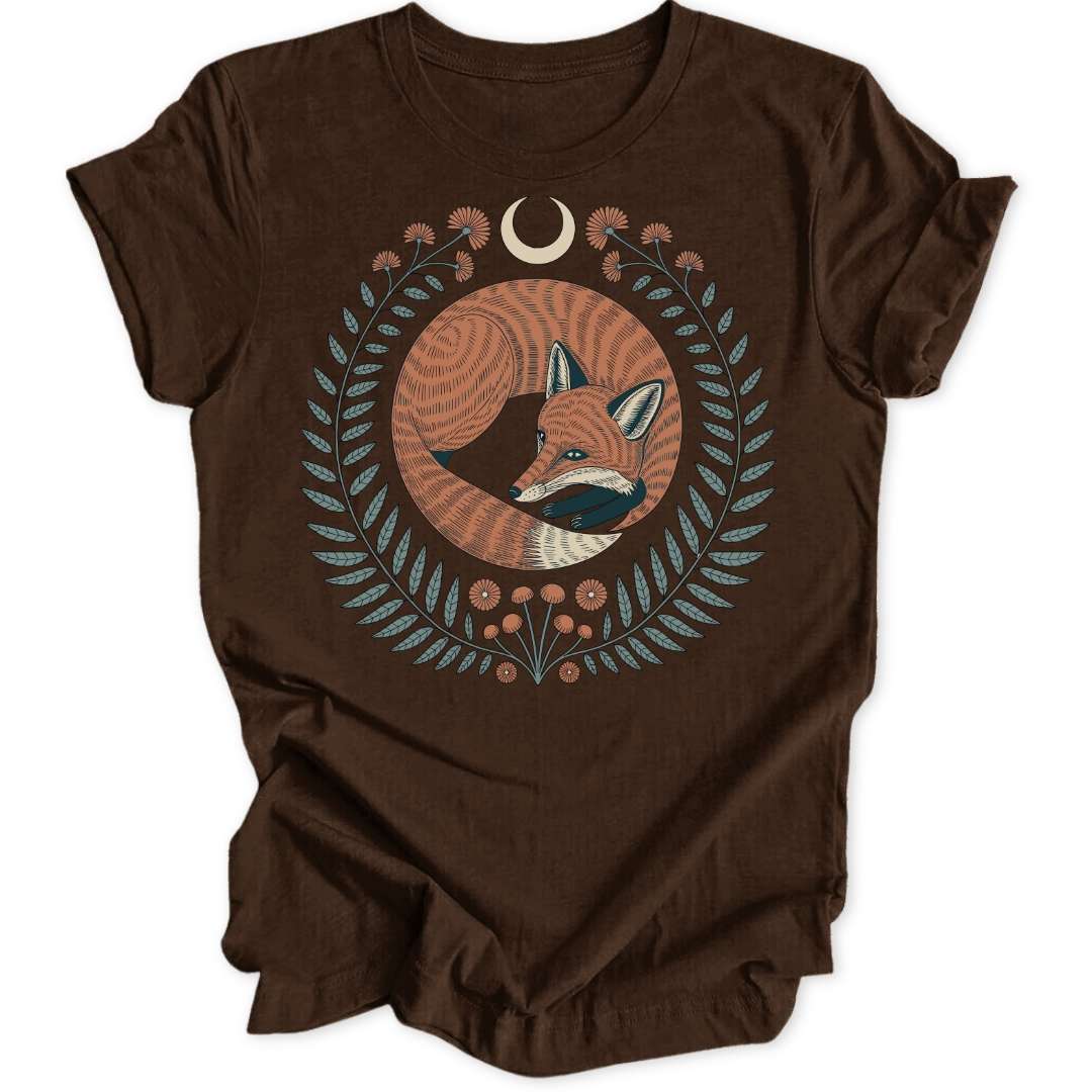 Folk Art Fox Unisex T-Shirt - Wild Spirit