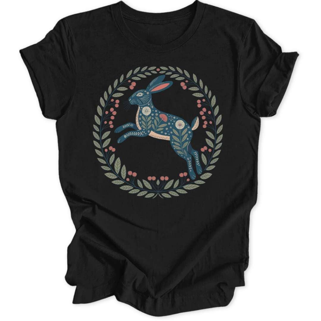 Folk Art Hase Unisex T-Shirt - Wild Spirit