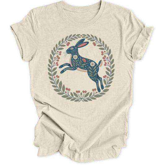 Folk Art Hase Unisex T-Shirt - Wild Spirit