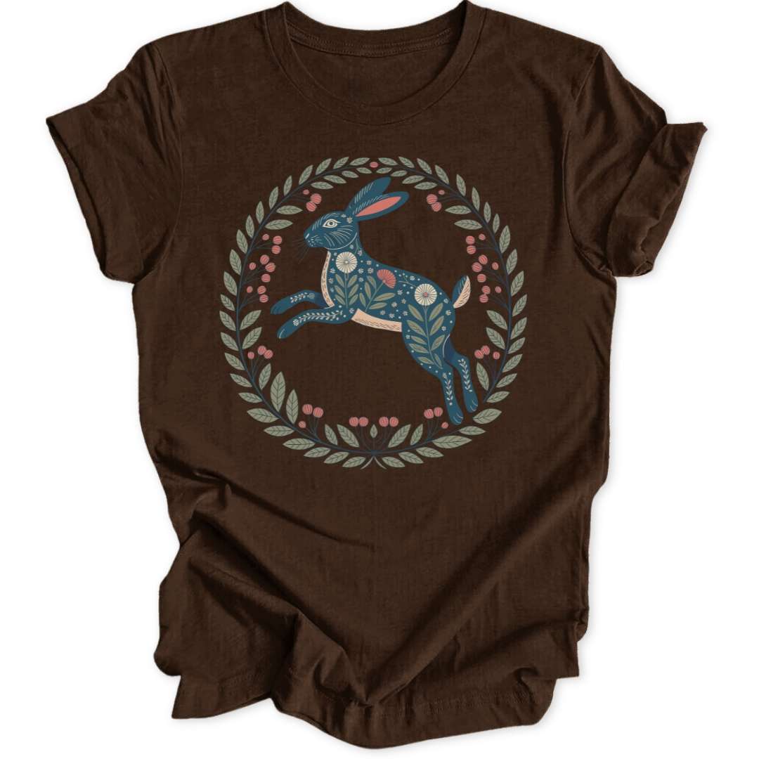 Folk Art Hase Unisex T-Shirt - Wild Spirit