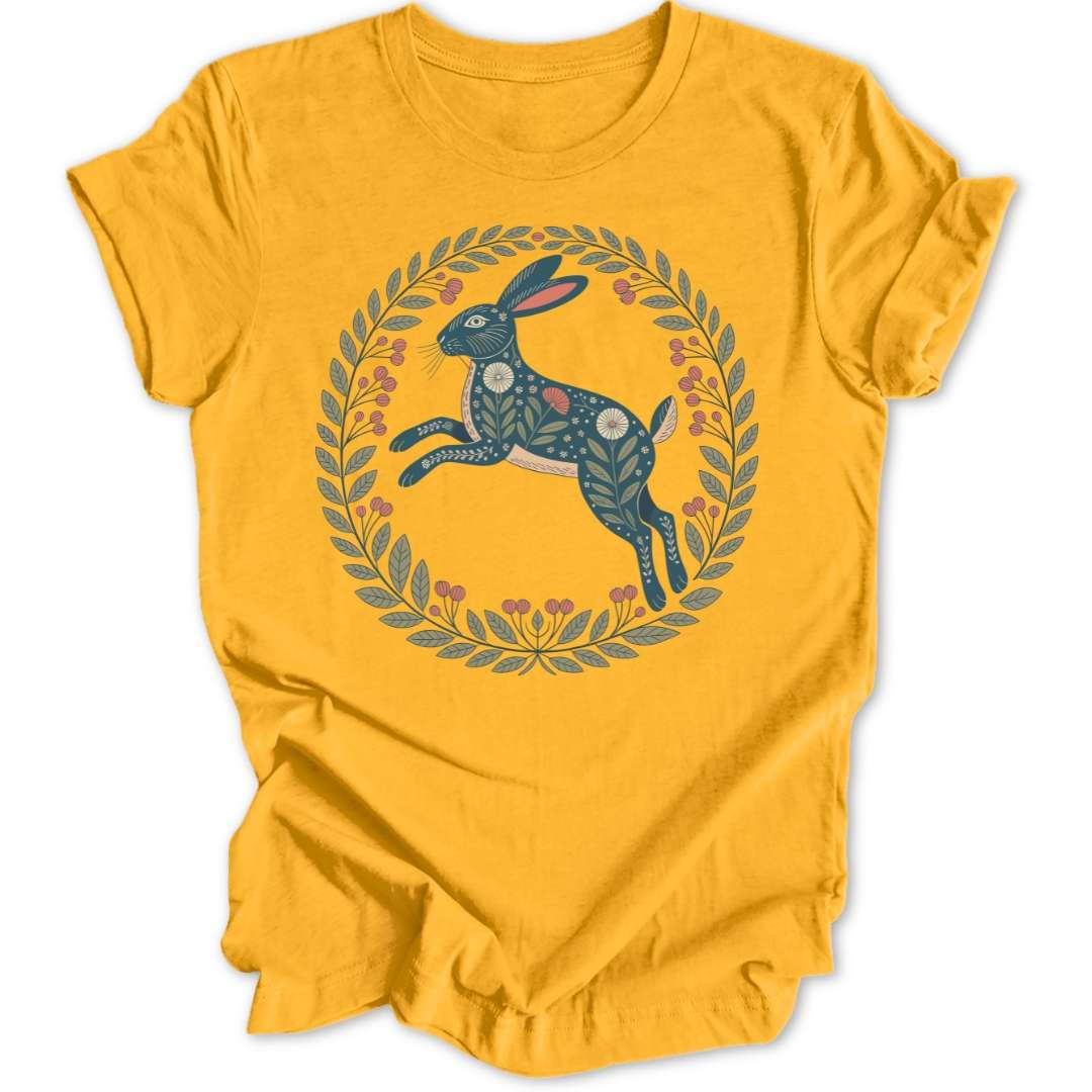 Folk Art Hase Unisex T-Shirt - Wild Spirit