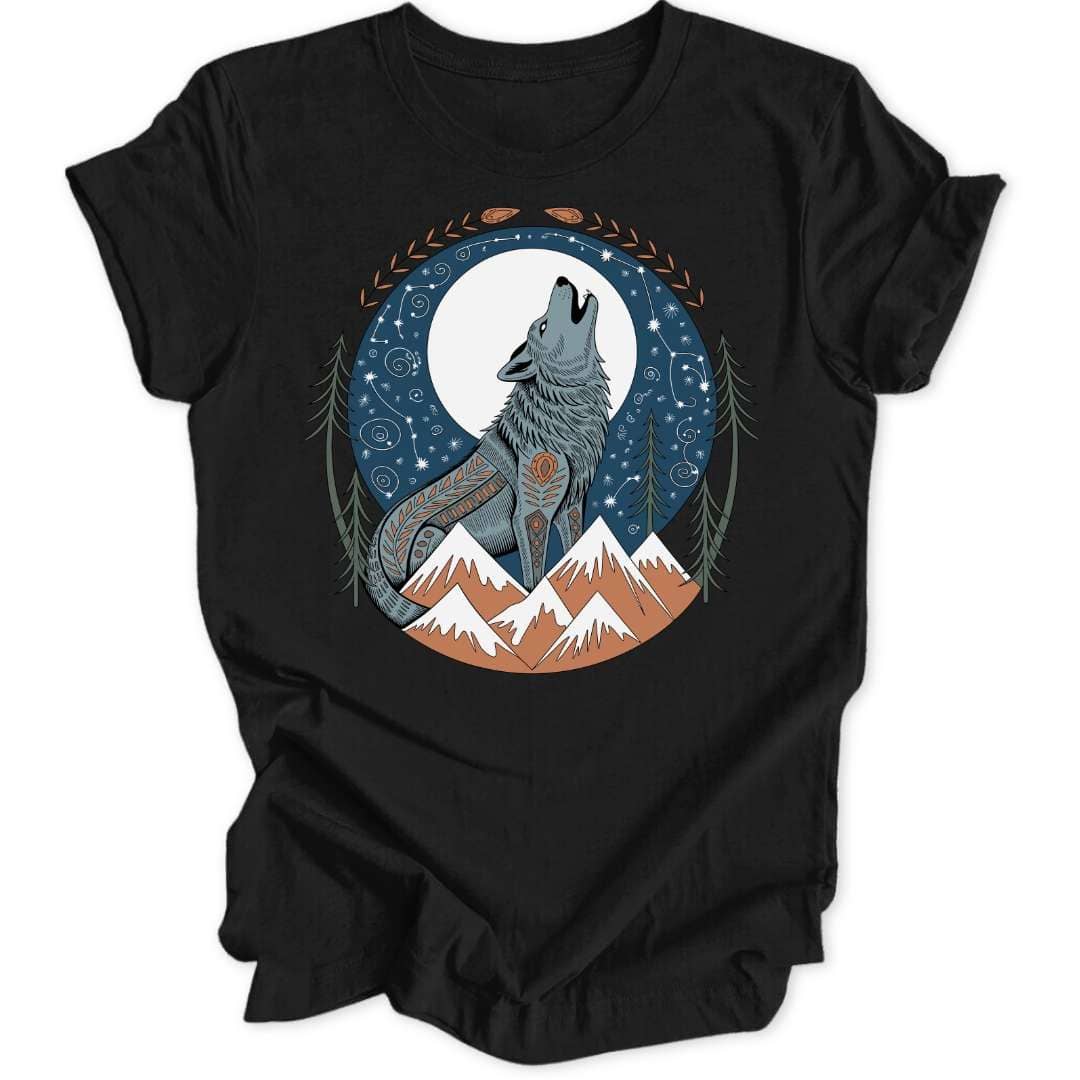 Folk Art Howl Unisex T-Shirt - Wild Spirit