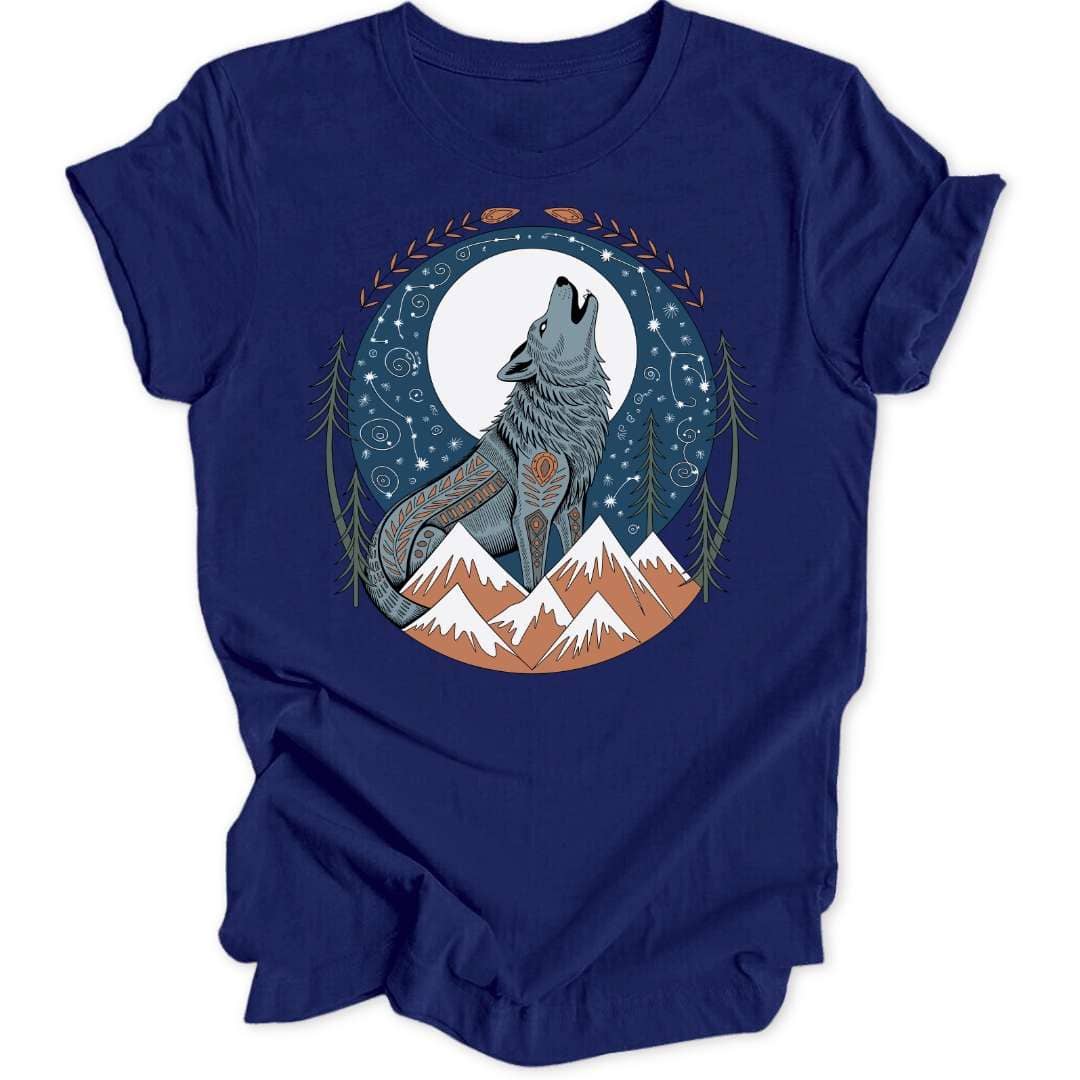 Folk Art Howl Unisex T-Shirt - Wild Spirit