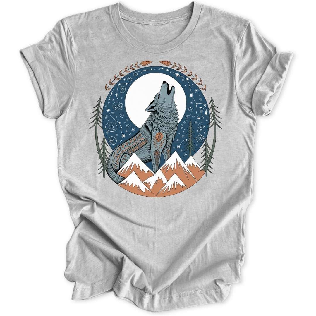 Folk Art Howl Unisex T-Shirt - Wild Spirit