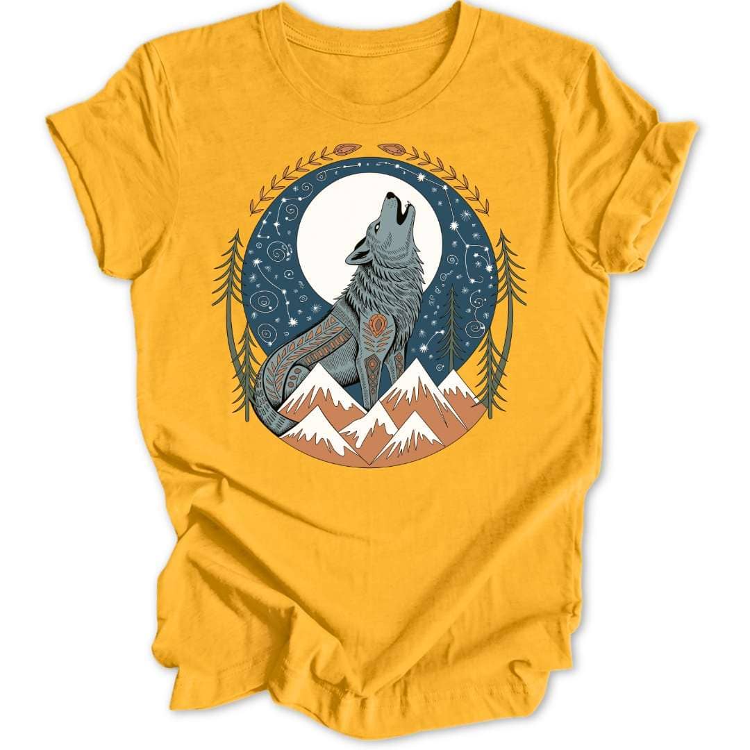 Folk Art Howl Unisex T-Shirt - Wild Spirit