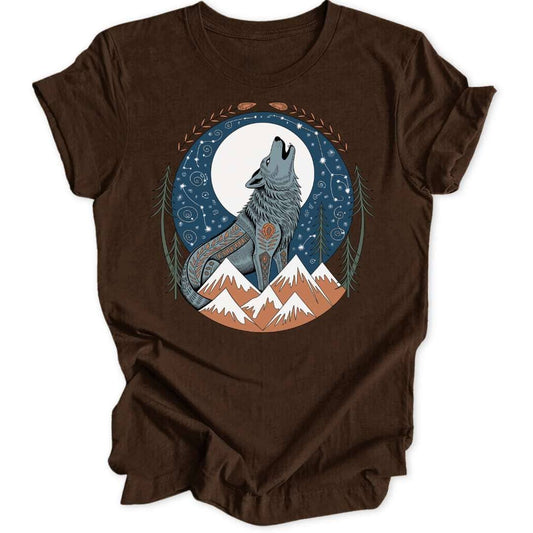 Folk Art Howl Unisex T-Shirt - Wild Spirit