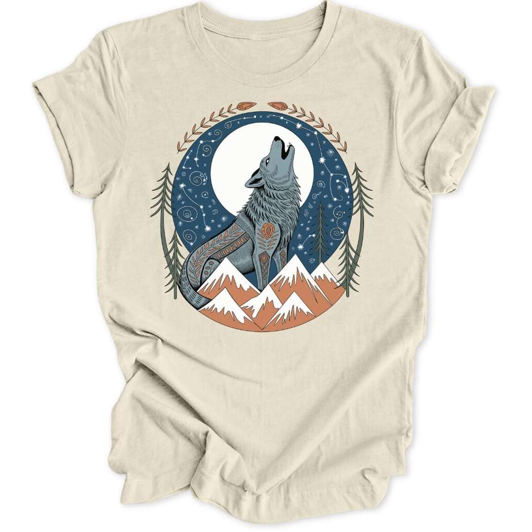 Folk Art Howl Unisex T-Shirt - Wild Spirit