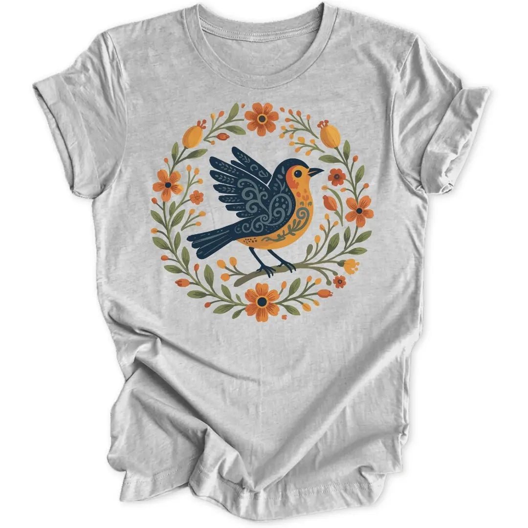 Folky Robin Unisex T-Shirt - Wild Spirit