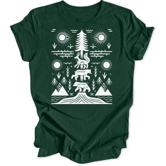 Forest Totem Unisex T-Shirt - Wild Spirit