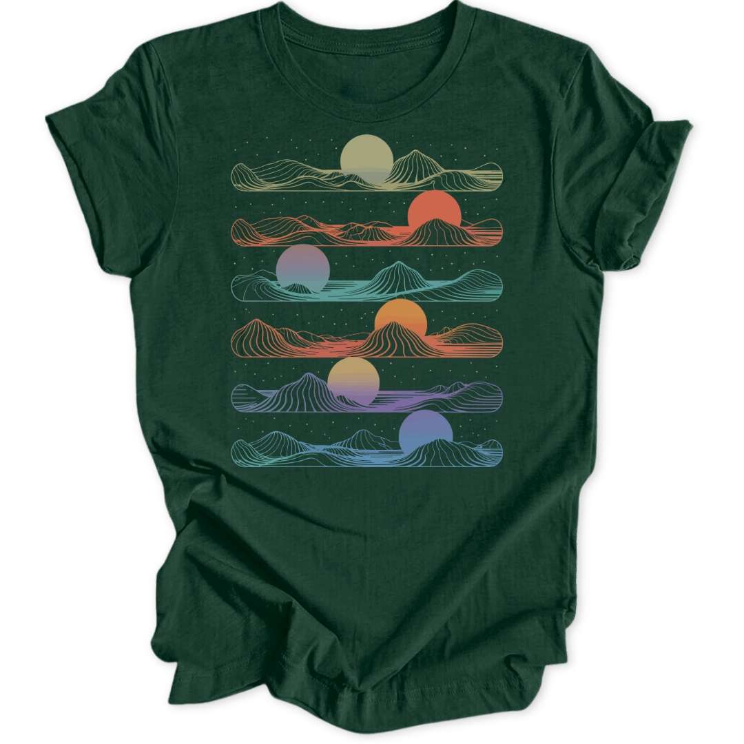 Futuristic Sunsets Unisex T-Shirt - Wild Spirit