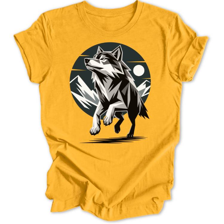 Geometric Wolf Unisex T-Shirt - Wild Spirit