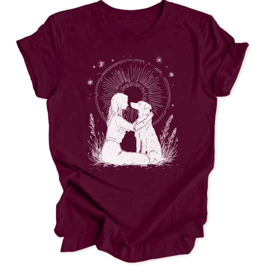 Girl With Dog Unisex T-Shirt - Wild Spirit