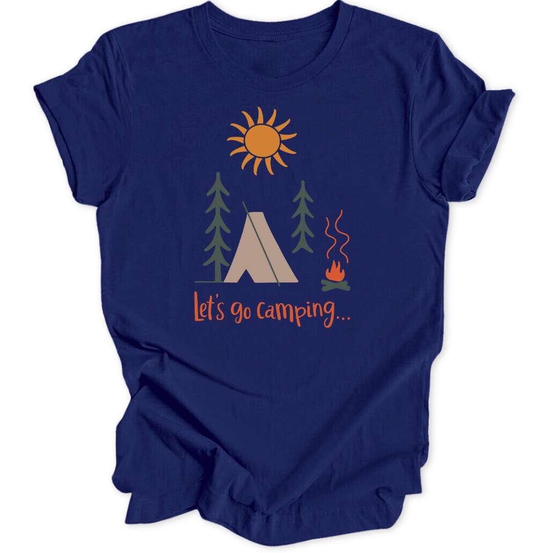Go Camping T-Shirt T-Shirt Navy / S