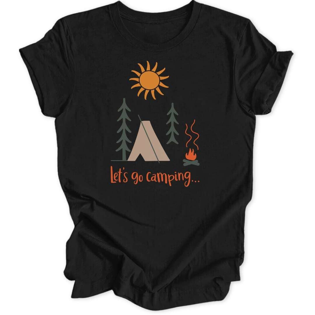 Go Camping T-Shirt T-Shirt Schwarz / S
