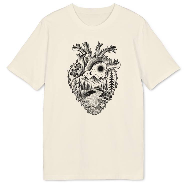 Grünes Herz Bio T-Shirt - Wild Spirit