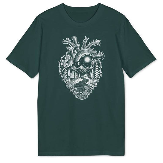 Grünes Herz Bio T-Shirt - Wild Spirit