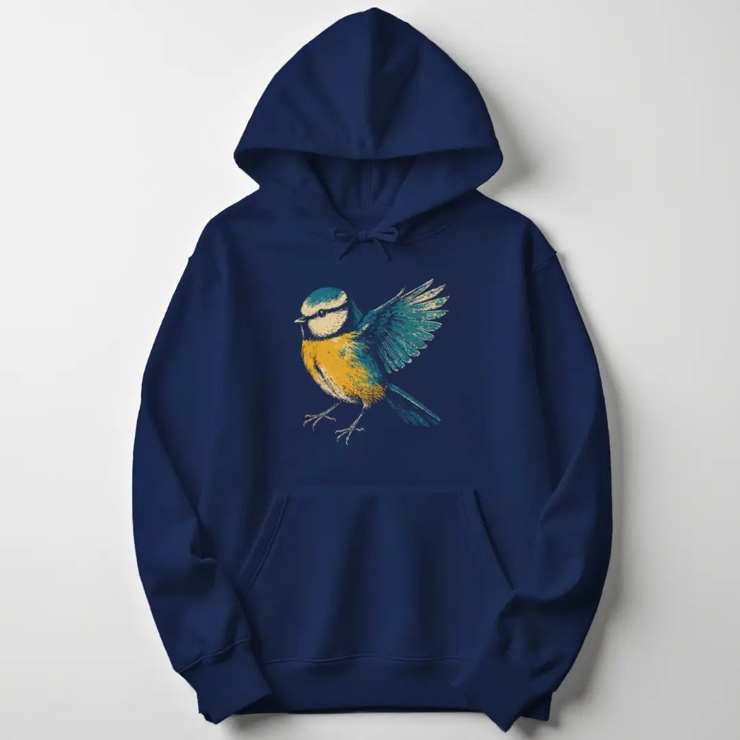 Grunge Blaumeise Unisex Hoodie - Wild Spirit