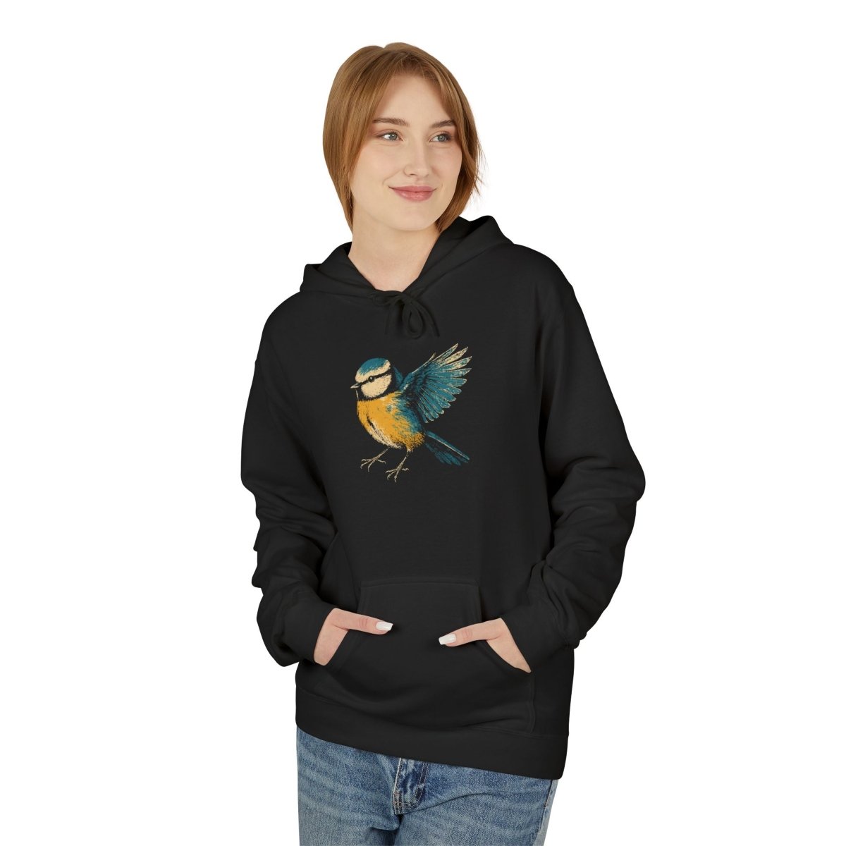 Grunge Blaumeise Unisex Hoodie - Wild Spirit