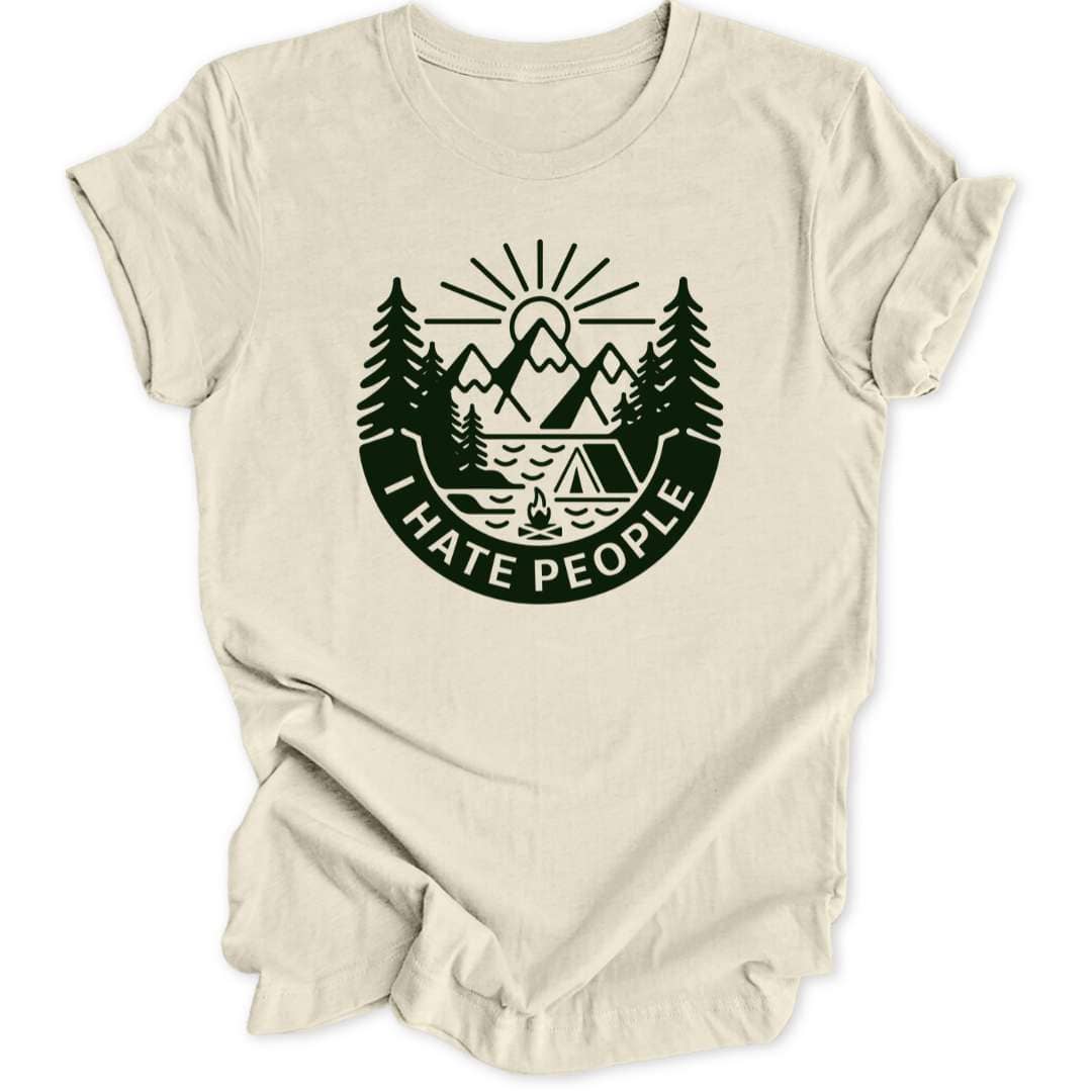 Hate People Badge Unisex T-Shirt - Wild Spirit