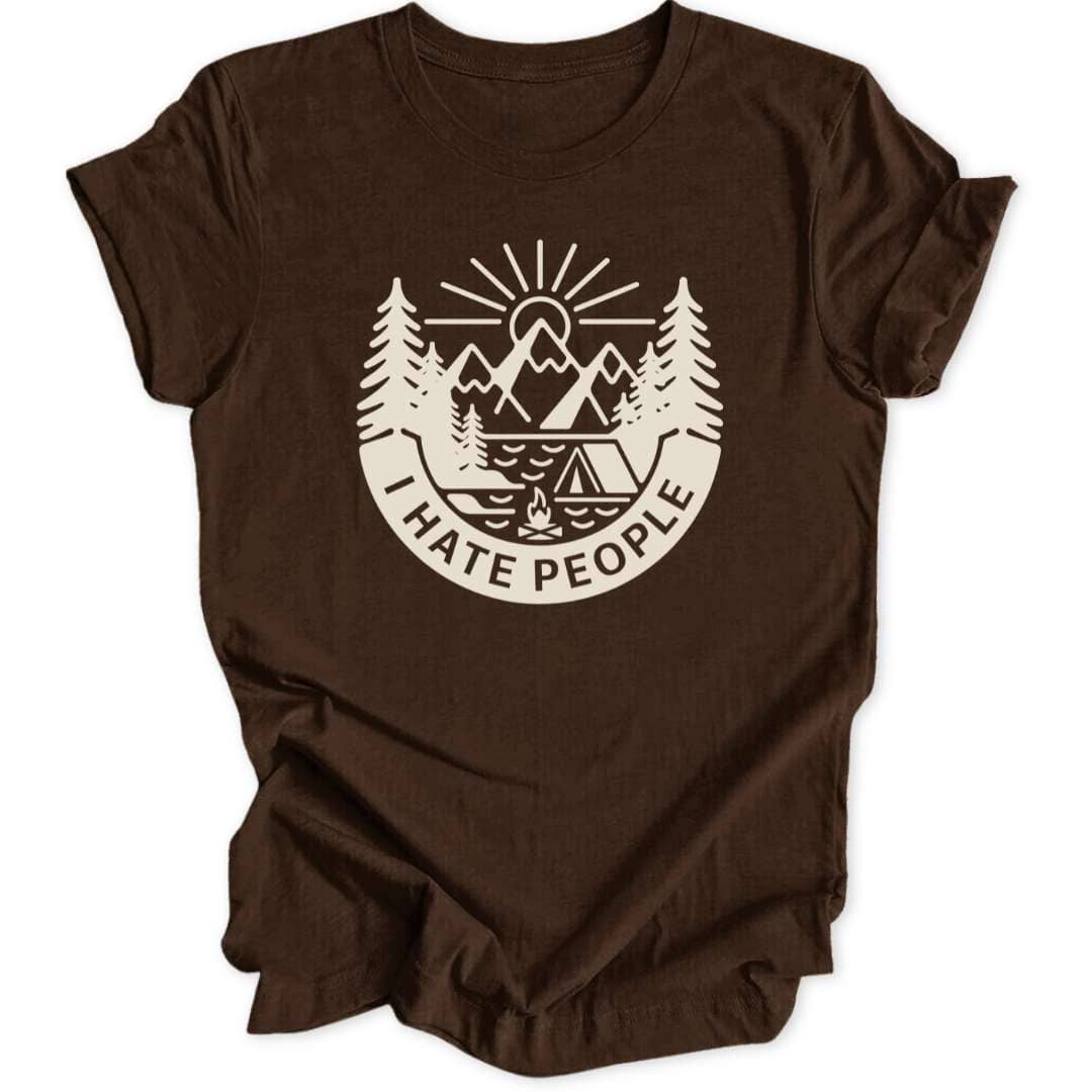 Hate People Badge Unisex T-Shirt - Wild Spirit