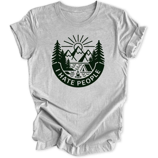 Hate People Badge Unisex T-Shirt - Wild Spirit