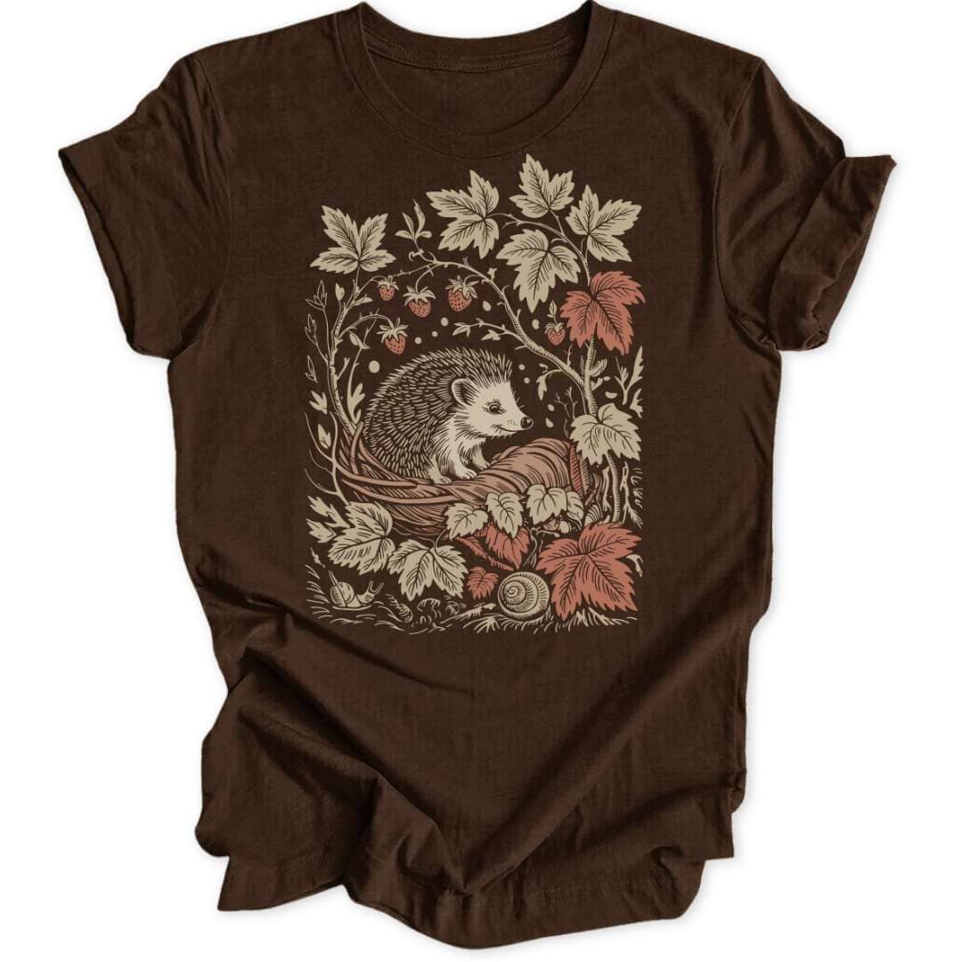 Herbst Igel T-Shirt T-Shirt Braun / S