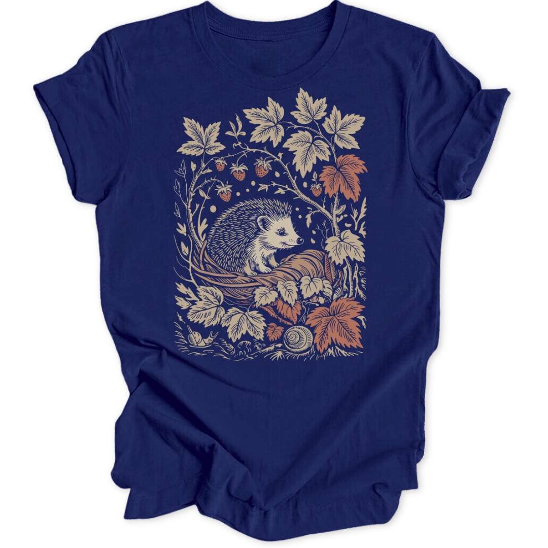 Herbst Igel T-Shirt T-Shirt Navy / S