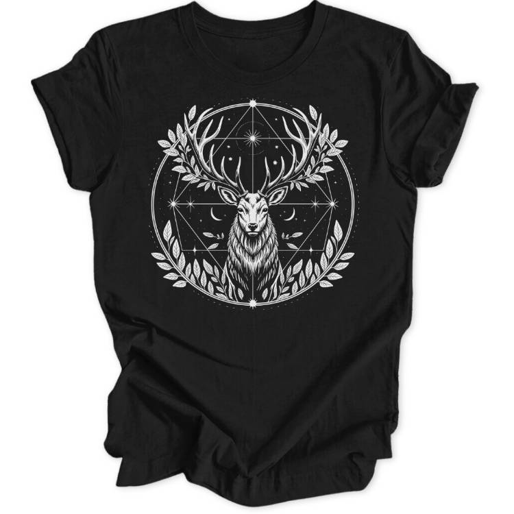Hirsch Mandala Unisex T-Shirt - Wild Spirit